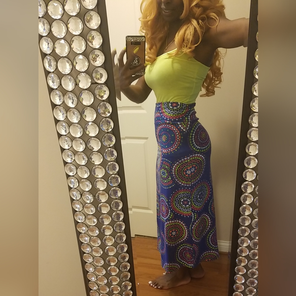 Cute Hippie Colorful Skirt Size XL 14/16 - Picture 3 of 6